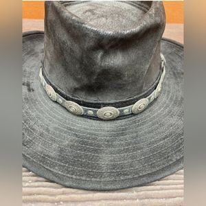 Vintage Henschel Black Leather Hat